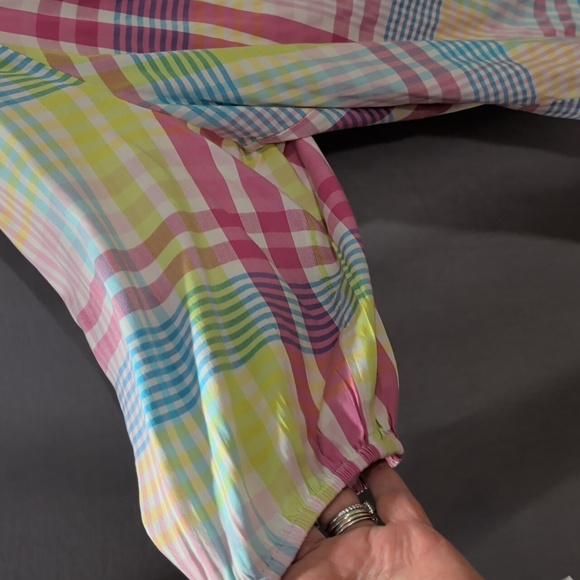 Colorful Plaid Women's Top 3X - Picture 4 of 9